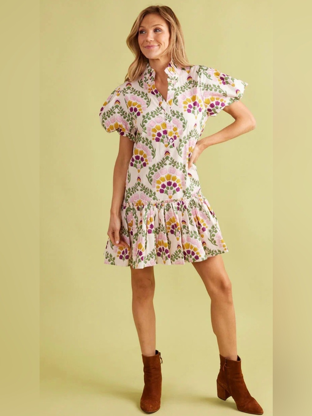 NEW WITH TAGS LARGE - Double A Gia Botanique Dress. Alden Adair sister brand